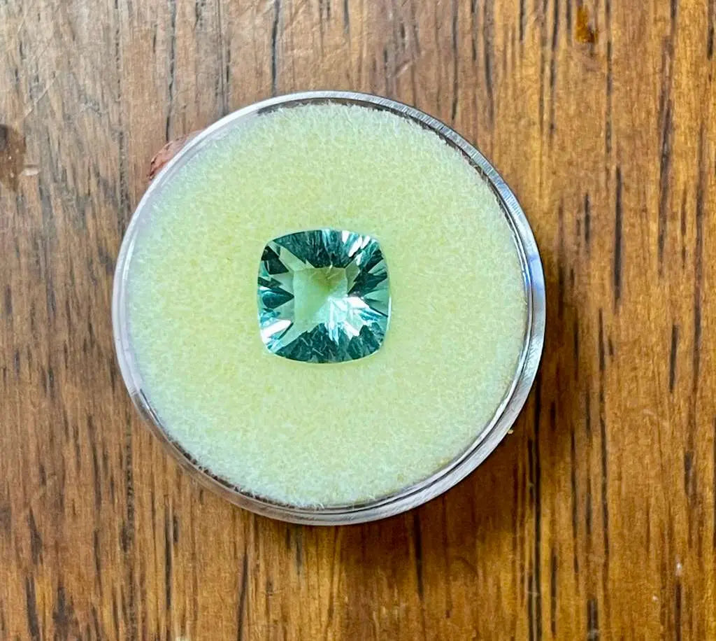 AAA+ Natural Gemstones (3.68 Carats), High Clarity Velvet Blue Color with Indian Fluorite ABC Jewelries